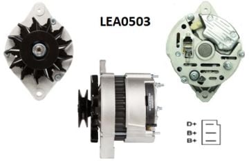 LEA0503  ALTERNATOR A127/14V/70A MASSEY FERGU SON MF 3303,550,560,565,575,590,698,3050 TRACTOR