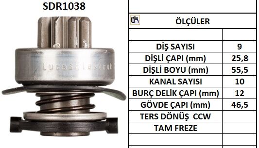 SDR1038  MARS DISLISI-9DIS  SEAT IBIZA,TOLEDO  1.8,2.0 -VW GOLF,PASSAT,JETTA - FORD GALXY