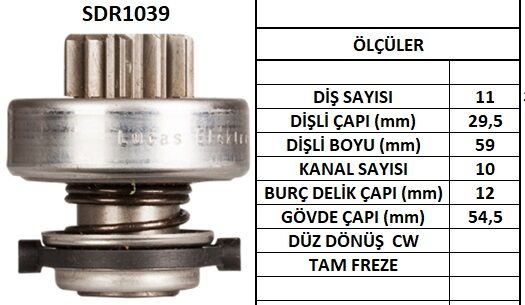 SDR1039  MARS DISLISI-11DIS  AUDI-MERCEDES YM .10 KANALCITROEN JUMPER 1.9D - PEUGEOT 1618 800 132204 1006209541 10108000 53652