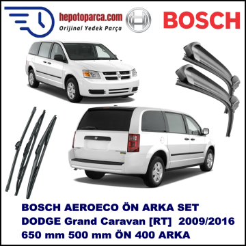 DODGE Grand Caravan [RT] 12,2009-,,, Bosch Aeroeco Ön ve Arka Silecek Takımı