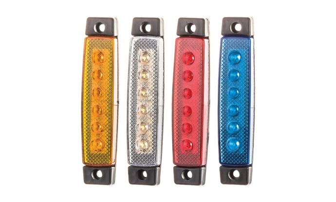6 LEDLİ PARMAK LAMBA SARI 24V