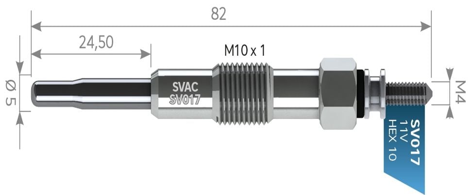 SVAC SV017 KIZDIRMA BUJİSİ  BMC T80