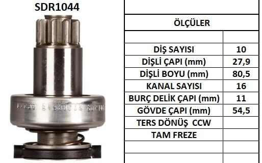 SDR1044  MARS DISLISI-10DIS  AUDI-FORD-SEAT I BIZA - SKODAOCTAVIA - VW VENTO,GOLF,POLO 1991 937 136854 1006209621 1006209648 1006209699 10109370 52711