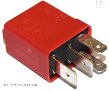 MİCRO RÖLE 12V 30A 4 FİŞLİ MTA KIRMIZI  06.03020
