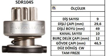 SDR1045  MARS DISLISI-9DIS  ALFA ROMEO-FIAT B RAVA,MAREAFORD GRANADA,TRANSIT - OPEL 2149 997 137888 1006209634 10109970 53637