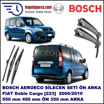 FIAT Doblo [223,,] 07,2000-12,2010 Bosch Aeroeco Ön ve Arka Silecek Takımı