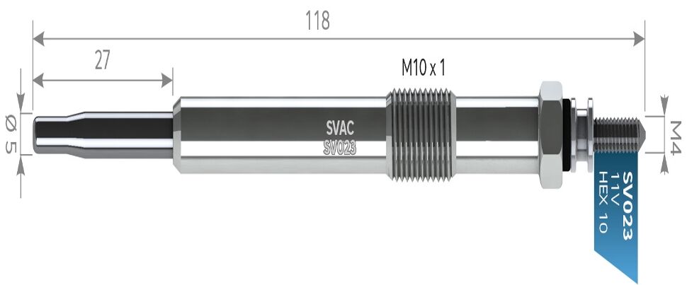 SV023 KIZDIRMA BUJİSİ  C5-C8-FOCUS-407-607 2.0 HD CİTROEN FORD PEUGEOT