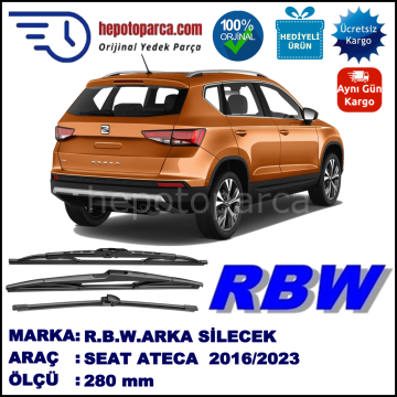 SEAT ATECA MUZ ARKA SİLECEK RBW ARACA ÖZEL (2016→)