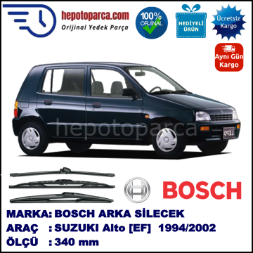 SUZUKI Alto Hatchback [EF] 340 mm 10.1994-02.2002 BOSCH Arka Silecek