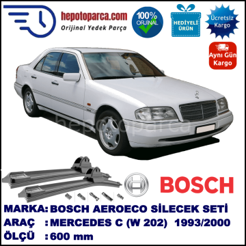 MERCEDES-BENZ Serie C [202] 03.1993-04.2000, 600 / - mm. BOSCH AEROECO Aparatlı Muz Silecek