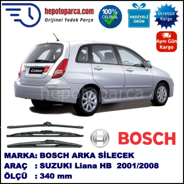 SUZUKI Liana Hatchback  340 mm 03.2001-04.2008 BOSCH Arka Silecek