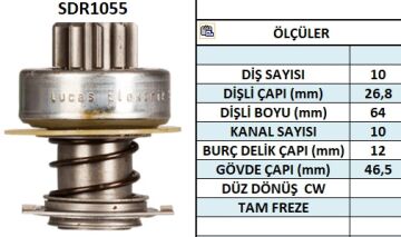 SDR1055  MARS DISLISI-10DIS  FORD GRANADA,CAP RI,TAUNUS 1.6,ESCORT AYLI INCA FREZE 2866 220 130412 1006209437 2006209321 10102200