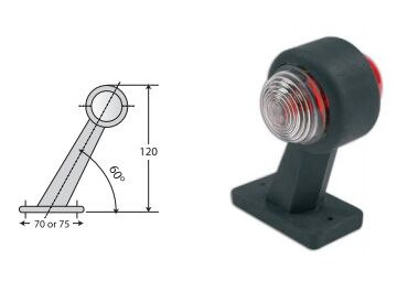 9500-M011Y00-A J.B.UÇ HAT İŞARET LAMBA 45- AÇILI (