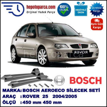 ROVER 25  10.2004-05.2005, 450 / 450 mm. BOSCH AEROECO Aparatlı Muz Silecek