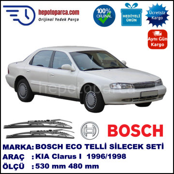 KIA Clarus I [GC] 05.96-05.98 530 / 480 mm. BOSCH ECO Telli Silecek 2'li Takım