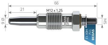 SVAC SV038 KIZDIRMA BUJİSİ  FİAT DUCATO 2.5D MASTER RENAULT