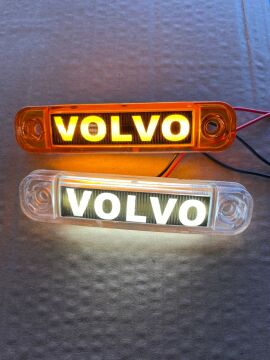 VOLVO YAZILI PARMAK LAMBA BEYAZ