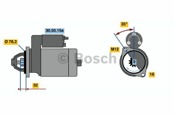 Marş  Motoru AUDI A8 quattro; S8 quattro; S6 Avant quattro; A8; A6 Avant quattro; A6 quattro; S6 quattro VWW 077911023E; AUD 0779