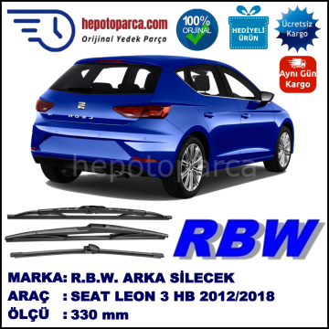 SEAT LEON 3 HB MUZ ARKA SİLECEK RBW ARACA ÖZEL (2012→)