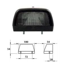 2020-M024Y20-A P100 PLAKA LAMBASI KIRMIZI