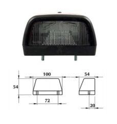 2020-M024Y20-A P100 PLAKA LAMBASI KIRMIZI