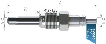 SVAC SV040 KIZDIRMA BUJİSİ  FİAT DOBLO MAREA PALIO 1.9