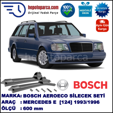 MERCEDES-BENZ Serie E (T-Modell) [124] 07.1993-05.1996, 600 / - mm. BOSCH AEROECO Aparatlı Muz Silecek