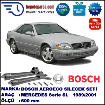 MERCEDES-BENZ Serie SL [129] 03.1989-08.2001, 600 / - mm. BOSCH AEROECO Aparatlı Muz Silecek