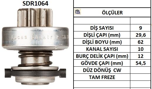 SDR1064  MARS DISLISI-9DIS  PEUGEOT 605 TD,BO XER 2.5CITROEN JUMPER 2.5TD - FIAT DUCATO 2.5 1777 1072 230546 9002336224 9002336287 10110720 53625
