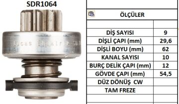 SDR1064  MARS DISLISI-9DIS  PEUGEOT 605 TD,BO XER 2.5CITROEN JUMPER 2.5TD - FIAT DUCATO 2.5 1777 1072 230546 9002336224 9002336287 10110720 53625