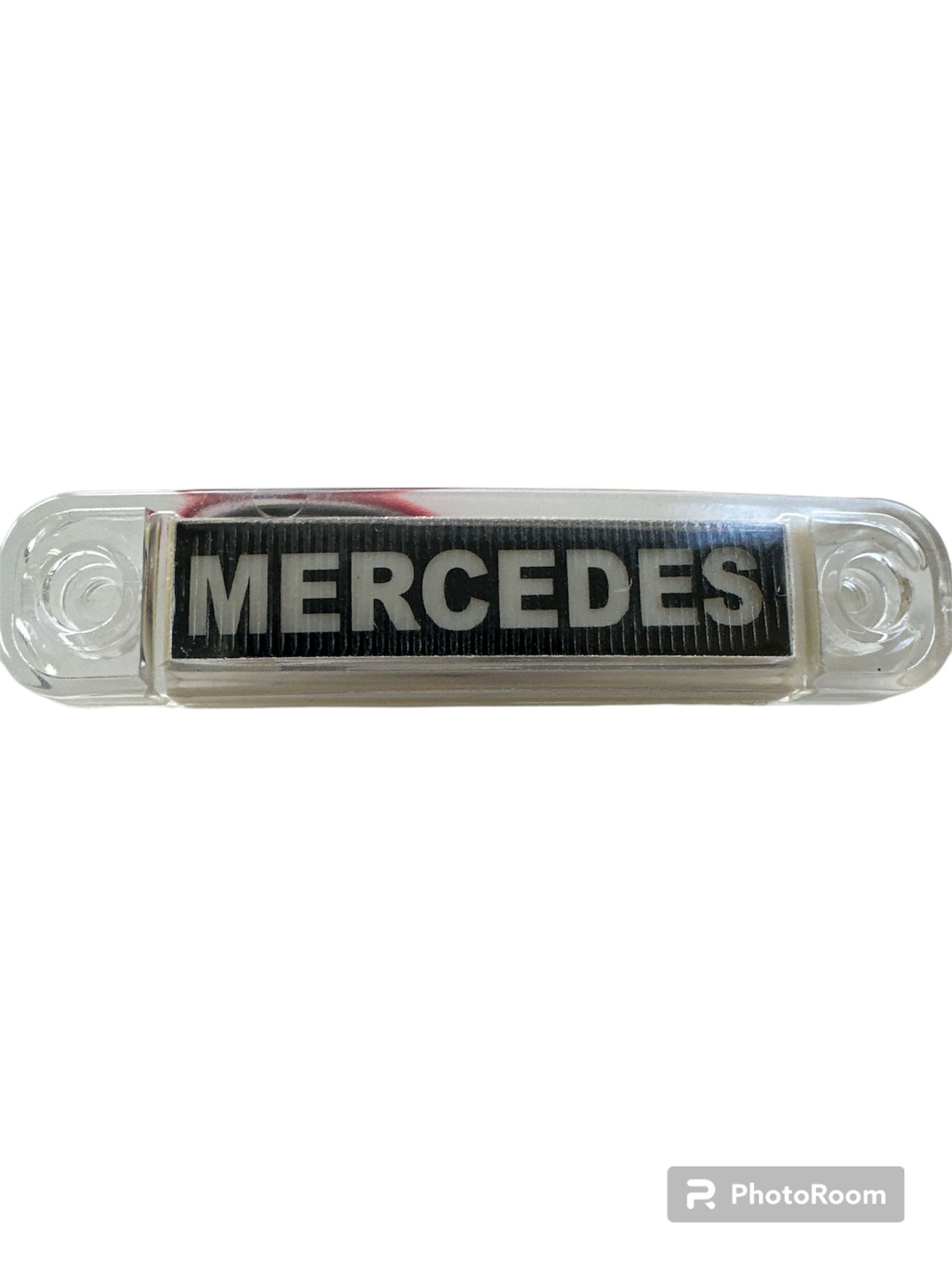 MERCEDES YAZILI PARMAK LAMBA BEYAZ