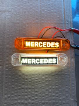 MERCEDES YAZILI PARMAK LAMBA SARI