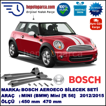 MINI (BMW) Mini [R 56] 05.2012-..., 450 / 470 mm. BOSCH AEROECO Aparatlı Muz Silecek