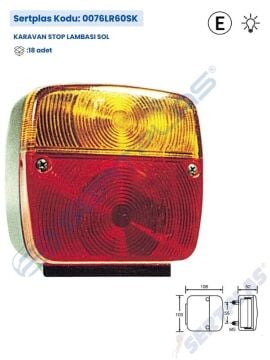 0076LR60SK KARAVAN STOP LAMBASI SAĞ