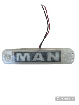 MAN YAZILI PARMAK LAMBA BEYAZ