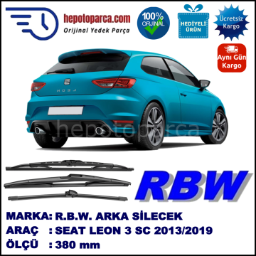 SEAT: LEON 3 SC /SC CUPRAMUZ ARKA SİLECEK RBW ARACA ÖZEL (2013→)