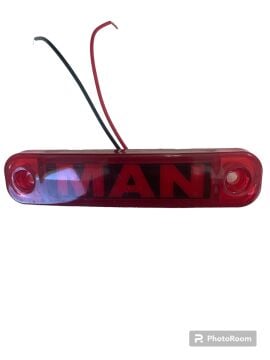 MAN YAZILI PARMAK LAMBA KIRMIZI