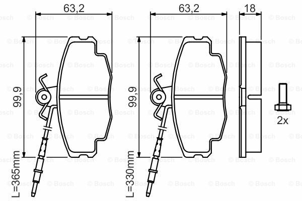 Disk Balata - Ön  - [WVA 21460] -  [ 99,95X63,45X1 ZX 1.9 Diesel 199405 - 199710; ZX 1.9 Diesel Turbo 199207 - 199710; ZX 1.9 Diesel 199103 - 199710; ZX 1.9 Diesel 199103 - 199404; ZX 1.6i 199307 - 199710; ZX 1.6i 199103 - 199412; ZX 1.8i 199207 - 19