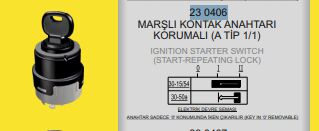 MARŞLI KONTAK ANAHTARI-KORUMALI (A TİP1/1)