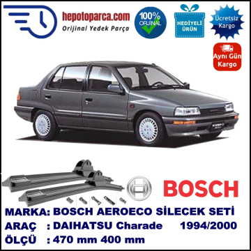 DAIHATSU Charade [G2] 06.1994-09.2000, 470 / 400 mm. BOSCH AEROECO Aparatlı Muz Silecek