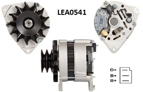 LEA0541  ALTERNATOR A127/14V/65A LANDINI LEGE ND 1006.6 3551780M91 3551780M92 3536265M91 11201415 AAK1329 IA0415 111362 CA628IR