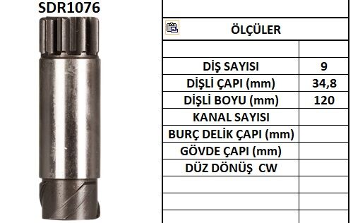 SDR1076  MARS DISLISI-9DIS  FIAT IVECO - MAN  - MERCEDES 4HP 4hp BORU DİŞLİ ÇELİK 33 8122125 9004794 9923779 35 130417 18100098 74372520 74372530 2006380010 2006380410 2006380414 2006380418 2006381410 10100350