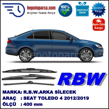 SEAT TOLEDO 4 MUZ ARKA SİLECEK RBW ARACA ÖZEL (2012→)
