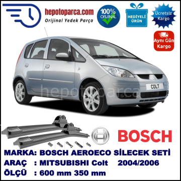 MITSUBISHI Colt [CZ] 04.2004-..., 600 / 350 mm. BOSCH AEROECO Aparatlı Muz Silecek