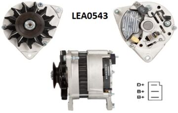 LEA0543  ALTERNATOR A127/14V/55A LANDINI MINI  1004-40T 11201764 AAK1388 IA0764