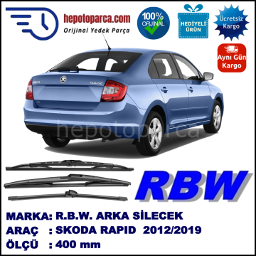 SKODA RAPID MUZ ARKA SİLECEK RBW ARACA ÖZEL (2012→)