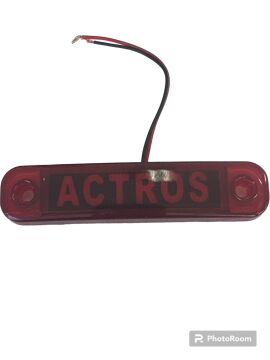 ACTROS YAZILI PARMAK LAMBA KIRMIZI