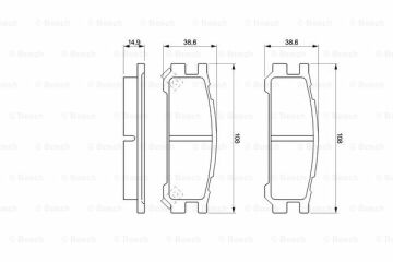 Disk Balata - Ön / Arka - [WVA 21704] -  [ 108X38, Impreza 2.0i 4WD Turbo Sedan 199312 - 199807; Legacy 2.0i 4WD Kombi 199401 - 199806; Impreza 2.0i 4WD Sedan 199508 - 199807; Legacy 2.0i 4WD Kombi 199401 - 199808; Impreza 2.0i 4WD Kombi 199508 - 199