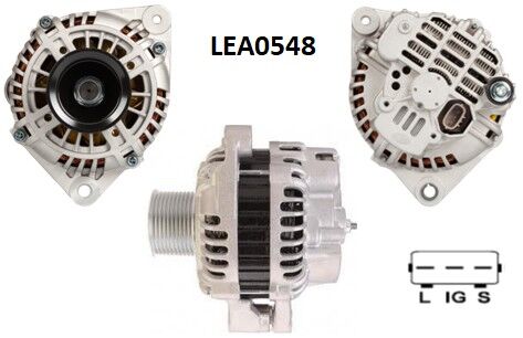 LEA0548  ALTERNATOR 28V/90A IVECO EUROTECH MH 190,260,400,440-EURO TRAKKER MP 190,260,340-STRALIS AD 190,... 500331736 99477271 LRA02518 123520500 123525500 986045170 63535255 860710 A4TA0591 DRB5170 MAN2025 ALT3523B CAL10604 CAL35601