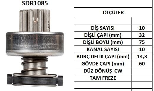 SDR1085  MARS DISLISI-10DIS  FORD F350 C/MOTO R - CUMMINS 1026 10110260 6033AD0091